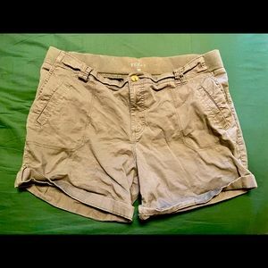 Riders by Lee Midrise Shorts Gray Size 18